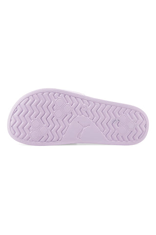 Ciabatte da piscina lilla con fascia imbottita e plantare sagomato Puma Leadcat 2.0