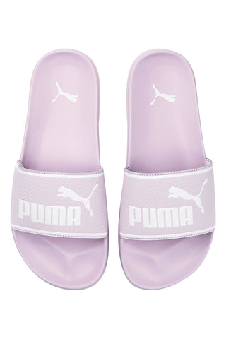 Ciabatte da piscina lilla con fascia imbottita e plantare sagomato Puma Leadcat 2.0