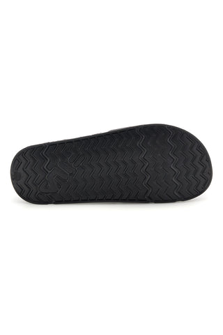 Schwarze Gummislipper mit Fila Morro Bay Logo