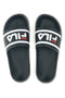 Ciabatte in gomma nere con logo Fila Morro Bay