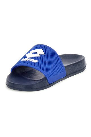 Blaue Badeschlappen mit Lotto-Logo 222624