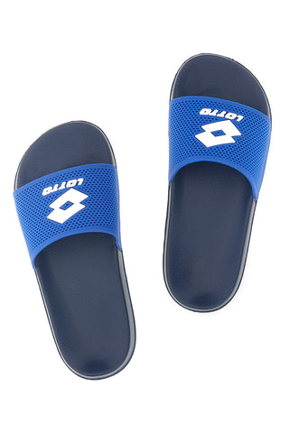 Blaue Badeschlappen mit Lotto-Logo 222624