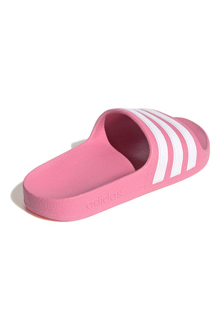 Rosa Flip-Flops mit Adidas-Streifen Adilette Aqua K