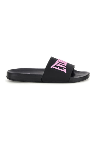Ciabatte da piscina nere con logo rosa Everlast EV068WS
