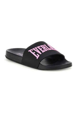 Ciabatte da piscina nere con logo rosa Everlast EV068WS
