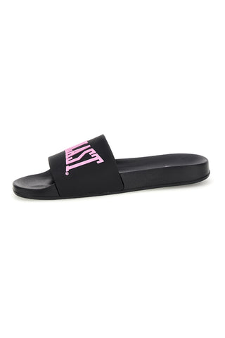 Ciabatte da piscina nere con logo rosa Everlast EV068WS