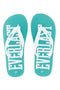 Ciabatte infradito turchesi e bianche Everlast EV09WS