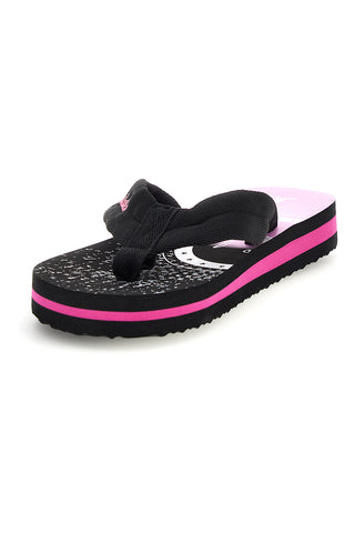 Schwarze und pinke Flip-Flops mit Australian-Logo AU24W408