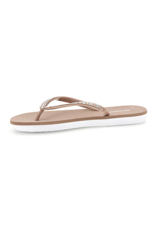 Infradito beige con strass Superga S24S728