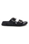 Schwarzer Slipper mit doppelter Schnalle Superga S87Y832