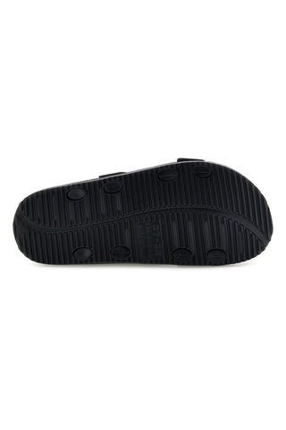 Schwarzer Slipper mit doppelter Schnalle Superga S87Y832