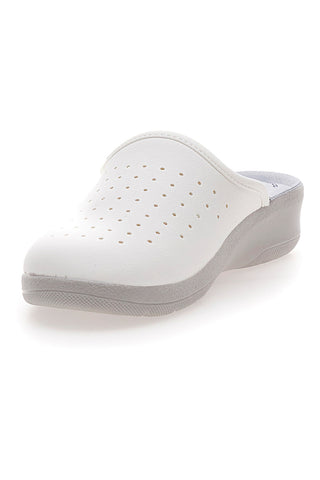 Ciabatte professionali da donna bianche traforate Inblu 5033