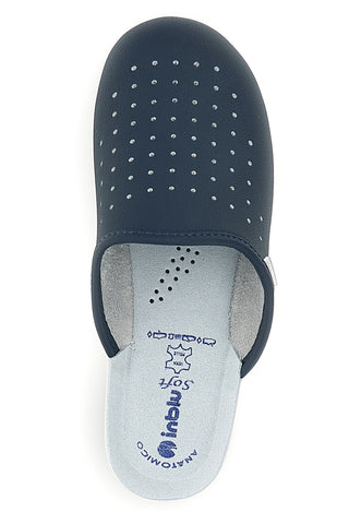 Schwarze Berufsslipper mit anatomischem Fußbett Inblu 5033