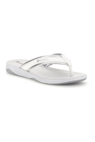 Weiße Flip-Flops mit anatomischem Fußbett Inblu 15 DD