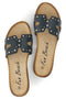 Ciabatte nere con borchie Fun beach 18108