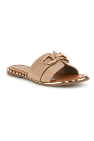 Ciabatte beige con morsetto Fun beach 15601