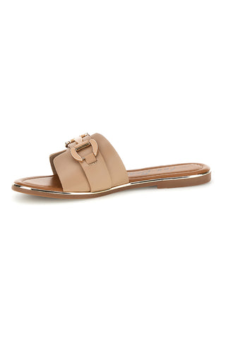 Ciabatte beige con morsetto Fun beach 15601