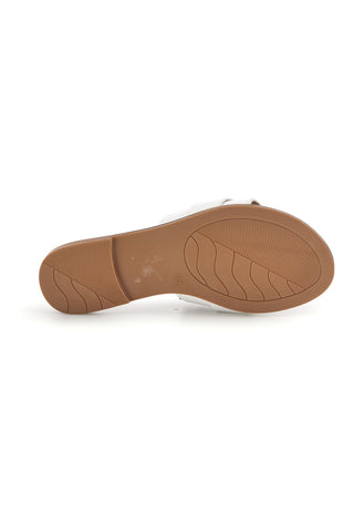 Ciabatte bianche con morsetto Fun beach 15601