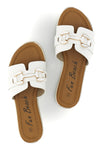 Ciabatte bianche con morsetto Fun beach 15601