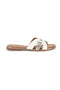 Ciabatte bianche con fasce incrociate Fun beach 14217