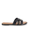 Ciabatte nere con fasce incrociate Fun beach 14217