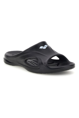 Schwarze Hausschuhe mit Arena-Logo 003839 500