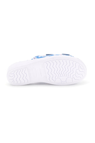 Ciabatta azzurra con sottopiede in pelle Best Medical 122F