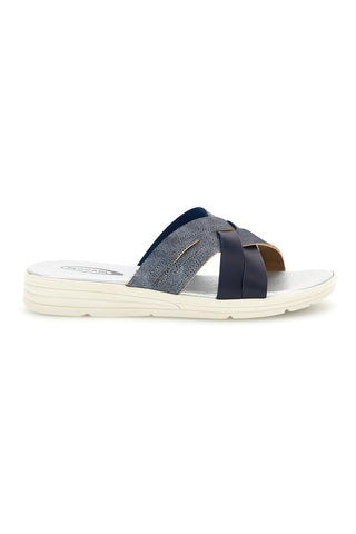 Ciabatta blu con fasce incrociate Plocadi A61JENV
