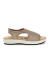 Sandali beige con suola antiscivolo e soletta comfort very soft Bio up 01