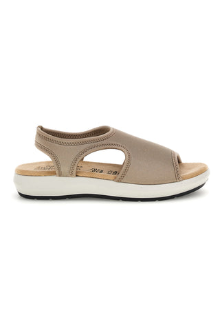 Sandali beige con suola antiscivolo e soletta comfort very soft Bio up 01