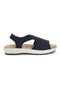 Sandali nero con suola antiscivolo e soletta comfort very soft Bio up 01