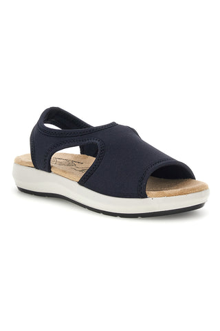 Sandali nero con suola antiscivolo e soletta comfort very soft Bio up 01