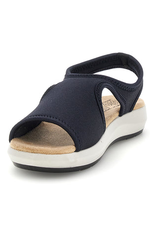 Sandali nero con suola antiscivolo e soletta comfort very soft Bio up 01