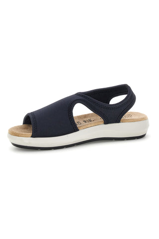 Sandali nero con suola antiscivolo e soletta comfort very soft Bio up 01