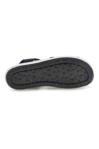 Sandali nero con suola antiscivolo e soletta comfort very soft Bio up 01