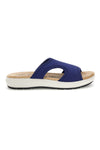 Blaue Sandalen mit rutschfester Sohle und sehr weichem Komfortfußbett Bio up 10