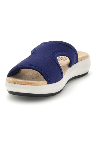 Blaue Sandalen mit rutschfester Sohle und sehr weichem Komfortfußbett Bio up 10