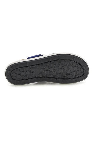Blaue Sandalen mit rutschfester Sohle und sehr weichem Komfortfußbett Bio up 10