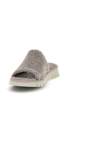 Beige Hausschuhe mit Frotteeband Linea Comoda 7990