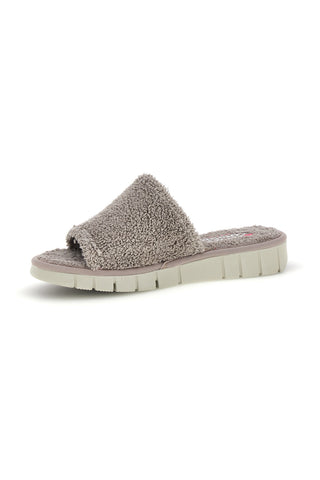 Beige Hausschuhe mit Frotteeband Linea Comoda 7990