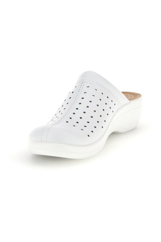 Ciabatte professionali bianche con tomaia stretch e soletta anatomica Fly flot 90T50001RB