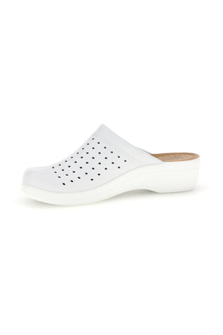 Ciabatte professionali bianche con tomaia stretch e soletta anatomica Fly flot 90T50001RB