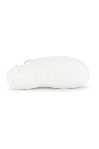 Ciabatte professionali bianche in vera pelle con soletta anatomica Fly flot 90810474BE