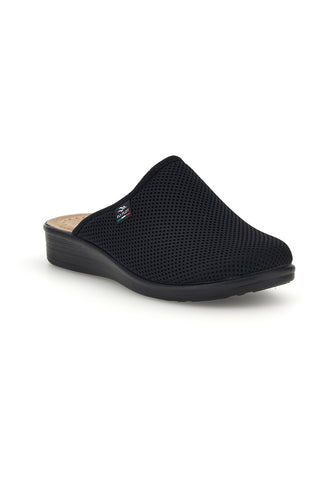 Schwarze Hausschuhe mit durchbrochenem Obermaterial Fly Flot 90830368FE