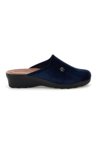 Blaue Pantoffeln mit Absatz Fly flot 90L70X67PE