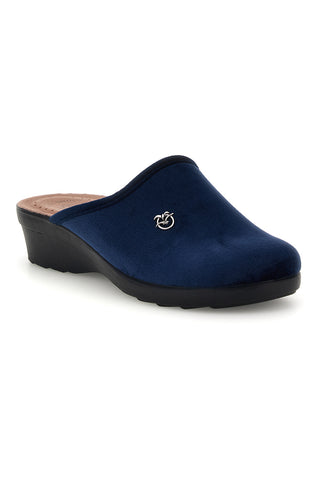 Blaue Pantoffeln mit Absatz Fly flot 90L70X67PE