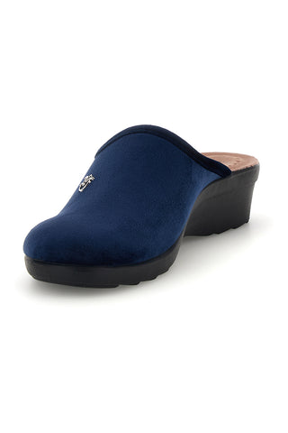 Blaue Pantoffeln mit Absatz Fly flot 90L70X67PE