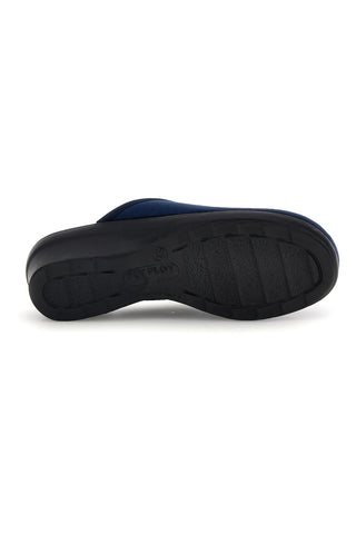 Blaue Pantoffeln mit Absatz Fly flot 90L70X67PE