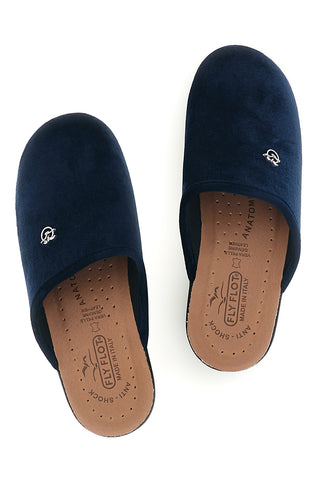 Blaue Pantoffeln mit Absatz Fly flot 90L70X67PE