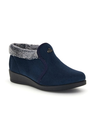 Blaue Hausschuhe mit weichem Innenfutter Fly Flot 90N30771WH